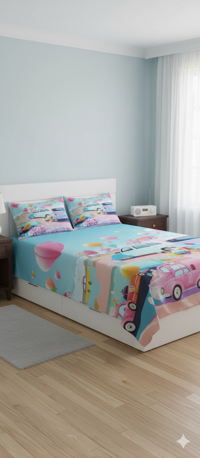Bedsheets-Disney Car